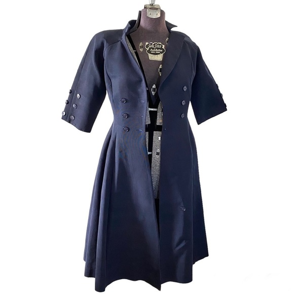 Vintage McKettrick Dress Hourglass Double Breasted 50s Day To Evening XS Small - Picture 5 of 10